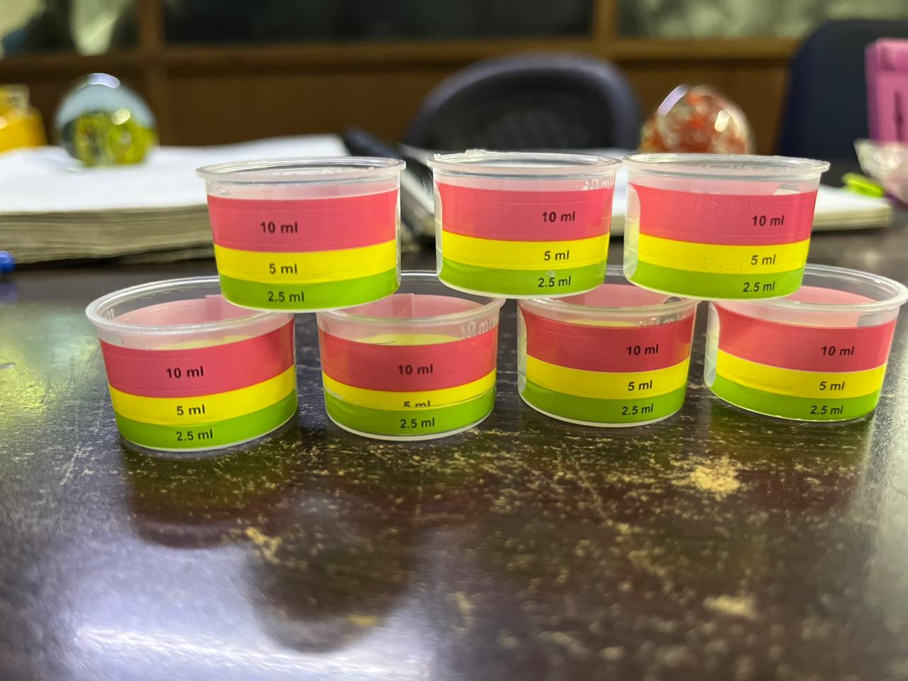Three Color Hot foil printed Measuring Cap — view 2