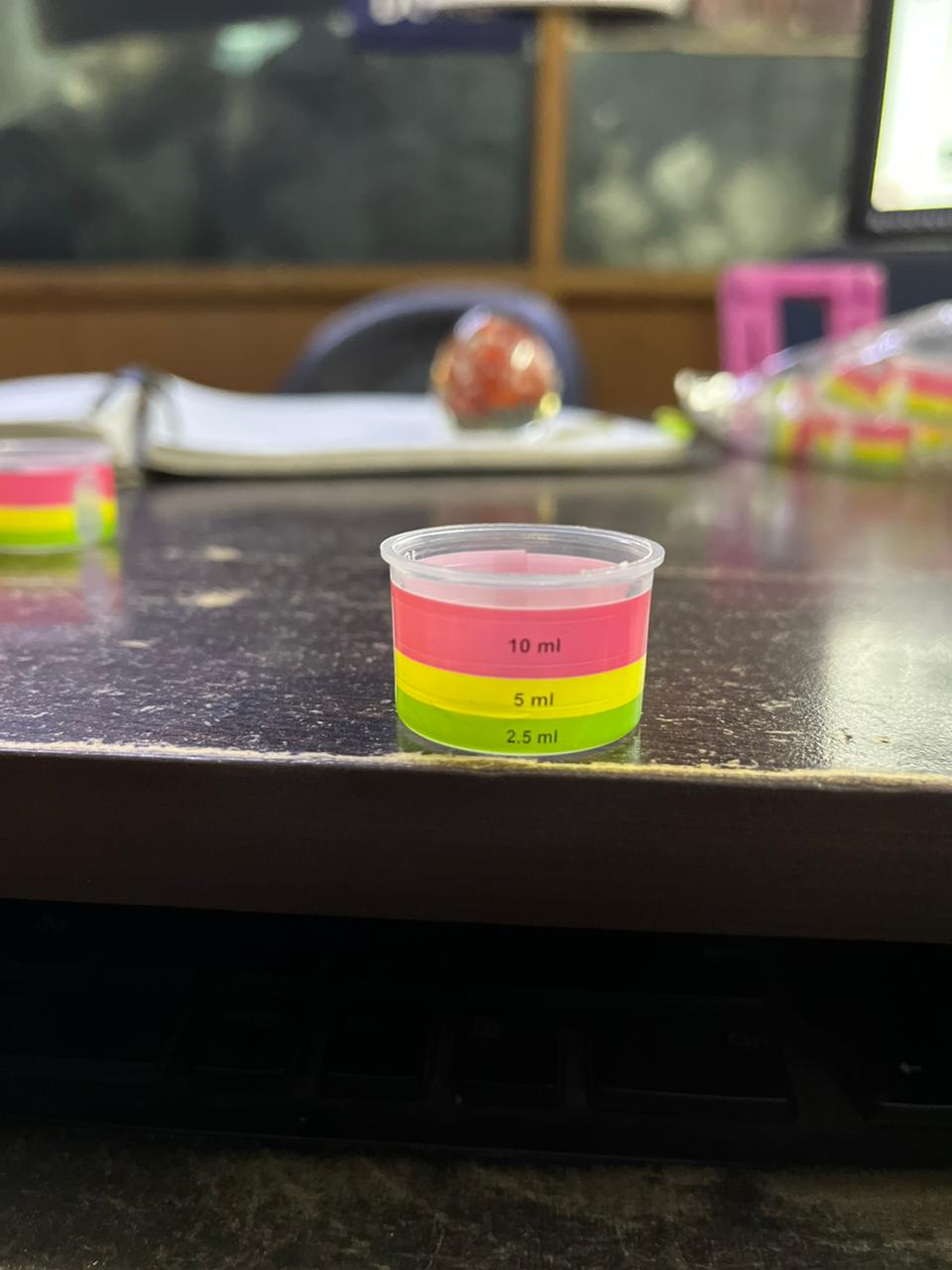 Three Color Hot foil printed Measuring Cap — view 5